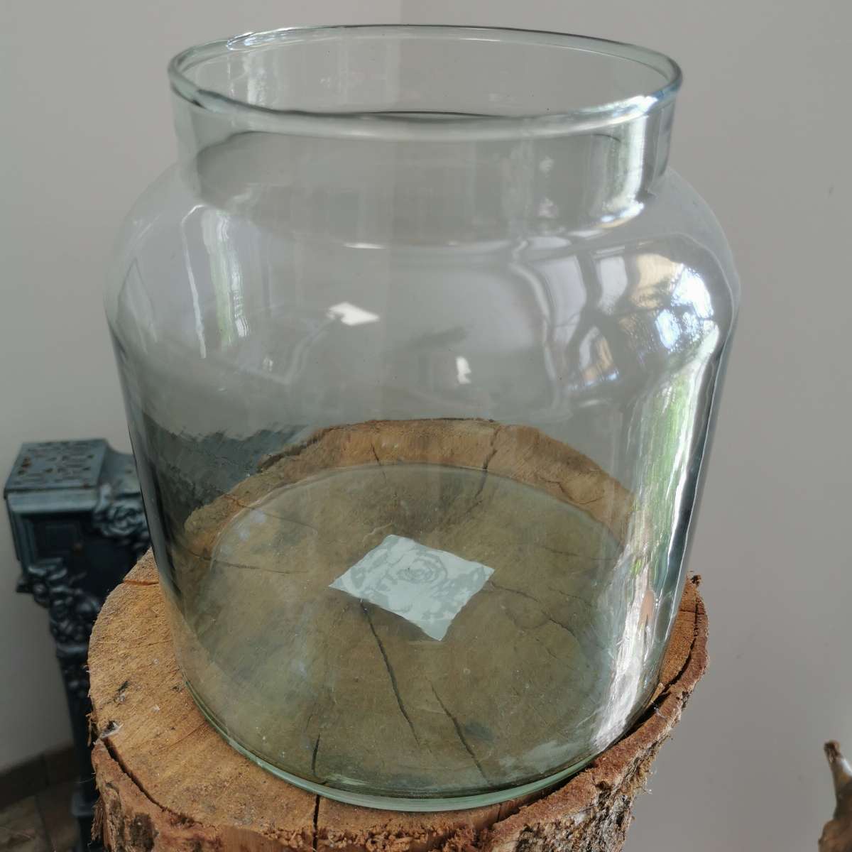 Vase verre vert d'eau